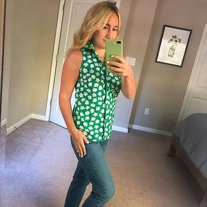 J Crew Button down tank!